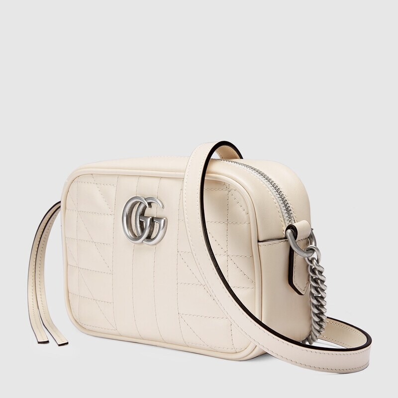 Gucci GG Marmont Mini Shoulder Bag 634936 White